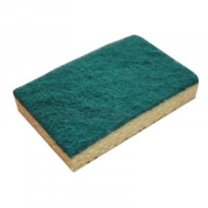 Taimekiududest kriimustav pesukäsn - 120 x 90 mm - komplektis 10