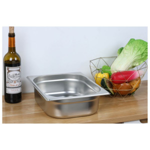 Bac Gastro GN 2/3 Inox - Sügavus 100 mm - 9 L - Dynasteel