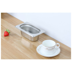 Bac Gastro GN 1/9 Inox - Sügavus 65 mm - 0,6 L - Dynasteel