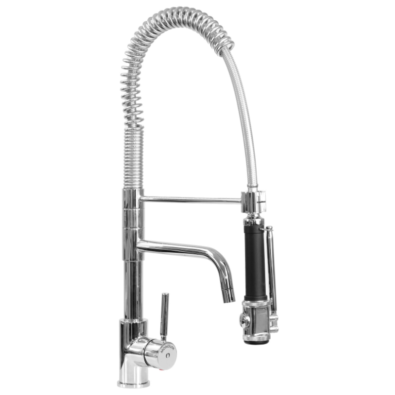 Single-hole mixer tap with swivel spout and handle Single-hole mixer tap with swivel spout and handle