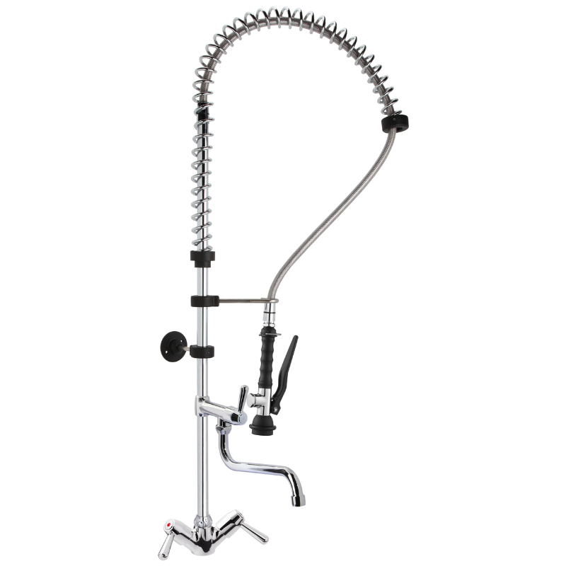 Single-hole Faucet with Pull-out Spray and Short Lever - Practicality and Durability for the Professional Kitchen Single-hole Faucet with Pull-out Spray and Short Lever - Practicality and Durability for the Professional Kitchen