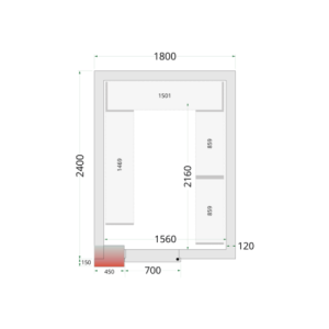 Negatiivne külmkamber 1800x2400 - TEFCOLD: Optimaalne ladustamine köögiprofessionaalidele