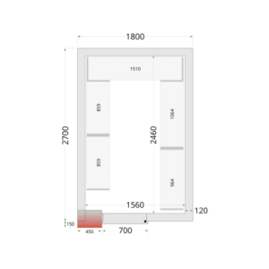 Chambre Froide Négative TEFCOLD - Külmutatud ja mitmekülgne toiduainete ladustamine