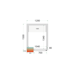 Positiivne külmkamber 1200x1500 TEFCOLD - Köögiprofessionaalidele sobiv hoiulahendus.