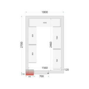 Kit külmhoone riiul 1800x2700 TEFCOLD - Optimaalne korraldus