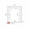 Kit Rayonnage Chambre Froide TEFCOLD 2100x2400 - Korraldage oma professionaalne ruum tõhusalt