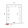 Külmhoone riiulikomplekt 2400x3000 - Tõhus hoiustamine professionaalsetele köökidele