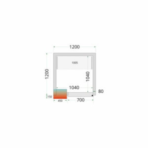 Kit külmhoone riiul 1200 x 1200 TEFCOLD - Optimaalne korraldamine ja säilitamine