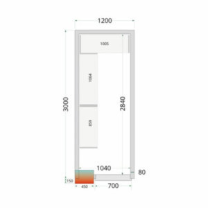 Kit Rayonnage Chambre Froide 1200x3000 TEFCOLD: Optimeeritud korraldus ja täielik vastupidavus