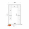 Kit külmhoone riiul 1800x3000 | Kaubamärk TEFCOLD