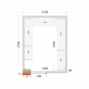 Kit Rayonnage Külmkamber 2100x2700 TEFCOLD: Tõhus ja Praktiline