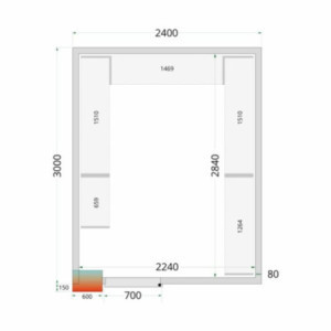 Kit Rayonnage Külmkamber 2400x3000 TEFCOLD - Optimeeritud ladustamine, täiuslik säilitamine