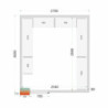 Kit Rayonnage pour Chambre Froide 2700x3000 TEFCOLD - Optimeeritud ladustamine ja suur vastupidavus.