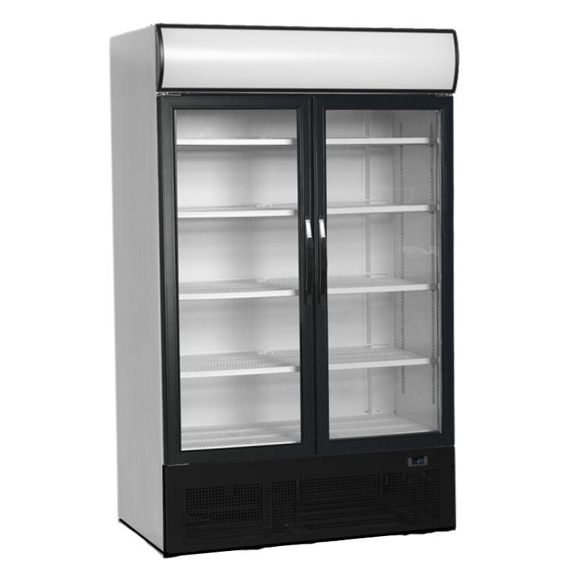 Vitrine Réfrigérée Canopée, Portes Vitrées - TEFCOLD 645 L - Éclairage interne, Température optimale Vitrine Réfrigérée Canopée, Portes Vitrées - TEFCOLD 645 L - Éclairage interne, Température optimale