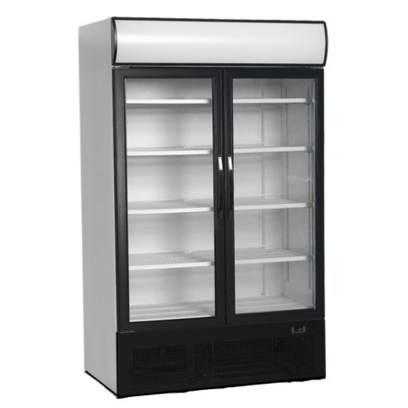 Vitrine Réfrigérée Canopée, Portes Vitrées - TEFCOLD 645 L - Sisemine valgustus, Optimaalne temperatuur