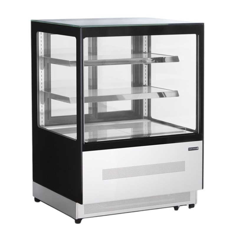 Vitrine Réfrigérée Comptoir 2 Portes Vitrées Noire - 140L TEFCOLD Vitrine Réfrigérée Comptoir 2 Portes Vitrées Noire - 140L TEFCOLD