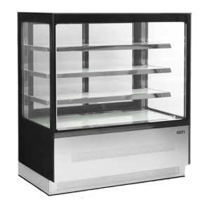 Vitrine Jahutatud Leti 2 Klaasustega Must - TEFCOLD LPD1203F/BLACK | Fourniresto