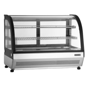 Vitrine Jahutatud Leti 2 Klaasustega Must - TEFCOLD LCT900C/BLACK