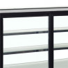 Vitrine Jahutatud Leti 2 Klaasustega Must - TEFCOLD LCT900C/BLACK