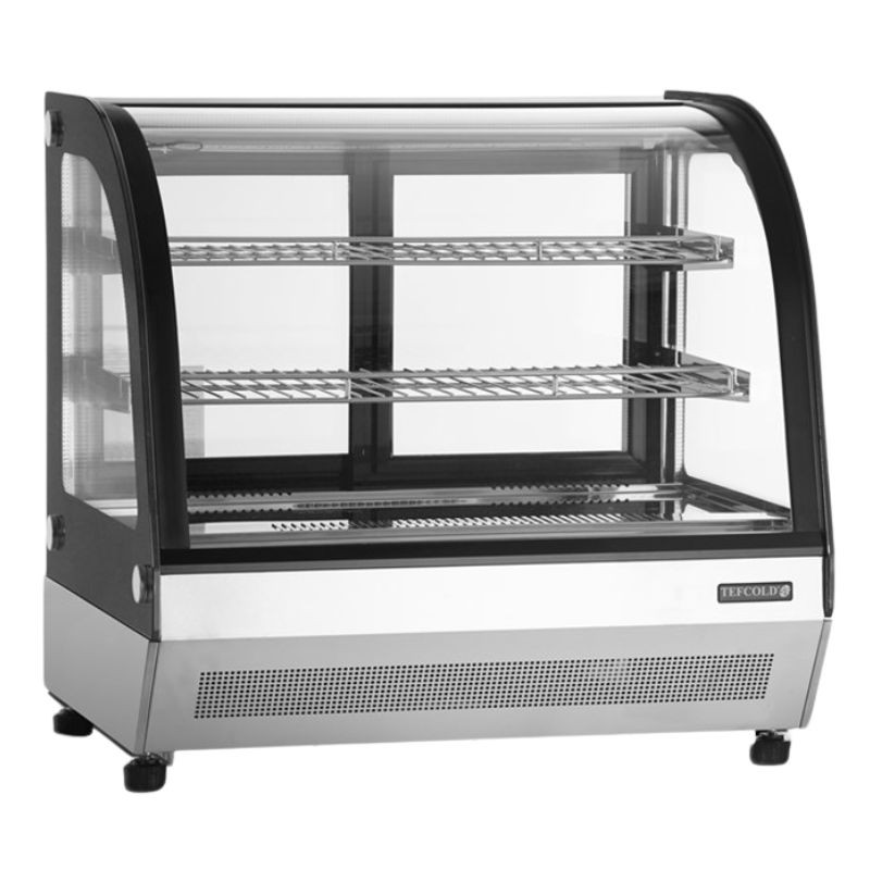 Refrigerated Display Counter 2 Glass Doors Black - 60L TEFCOLD: High quality for kitchen professionals Refrigerated Display Counter 2 Glass Doors Black - 60L TEFCOLD: High quality for kitchen professionals