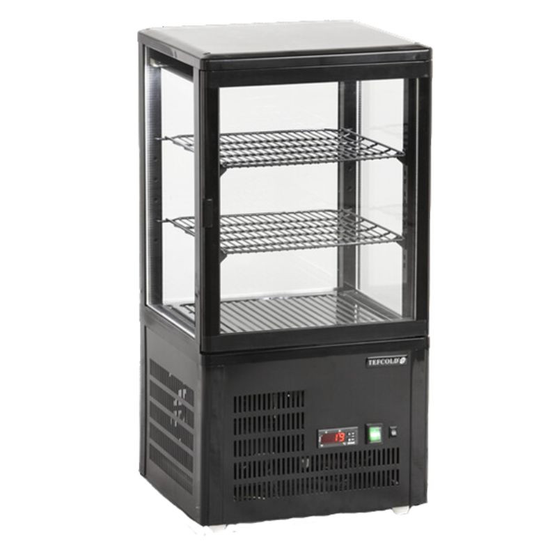 Must klaasuksega letikülmik - 58 L | TEFCOLD Must klaasuksega letikülmik - 58 L | TEFCOLD