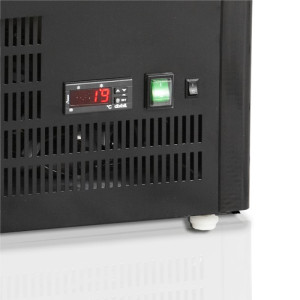 Must klaasuksega letikülmik - 58 L | TEFCOLD