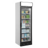 Vasakule Avanev Sügavkülmiku Vitrine - Must Klaasuks 270L TEFCOLD