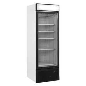 Klaasuksega sügavkülmiku vitriin varikatusega - 440L TEFCOLD: teie külmutatud toodete optimaalne esitlus