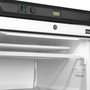 Vasakule avanev sügavkülmiku vitriin - 270 L TEFCOLD: klaasuks, LED-valgustus, maht 270 L