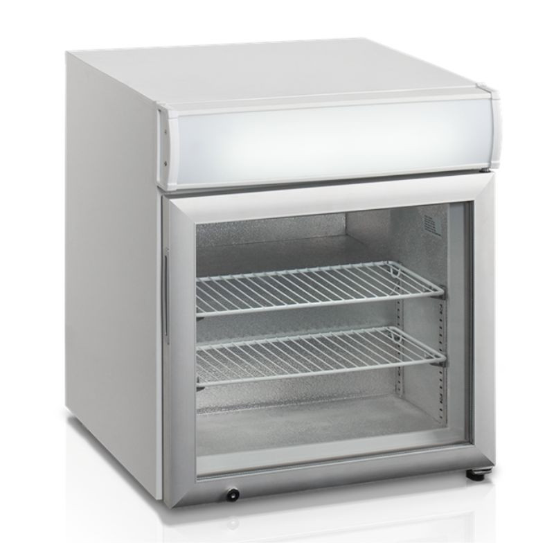 Congélateur Table Top Blanc 1 Porte Vitrée - 48L TEFCOLD - Idéal pour professionnels ! Congélateur Table Top Blanc 1 Porte Vitrée - 48L TEFCOLD - Idéal pour professionnels !