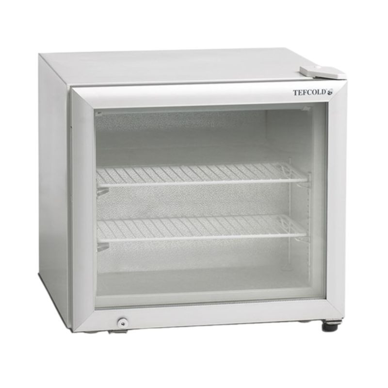 Congélateur Table Top Blanc 1 Porte Vitrée - 48 L | TEFCOLD Congélateur Table Top Blanc 1 Porte Vitrée - 48 L | TEFCOLD