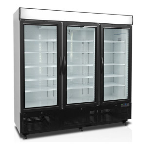 Vitrine Sügavkülmik 1657 L TEFCOLD - 3 Klaasust - Valge