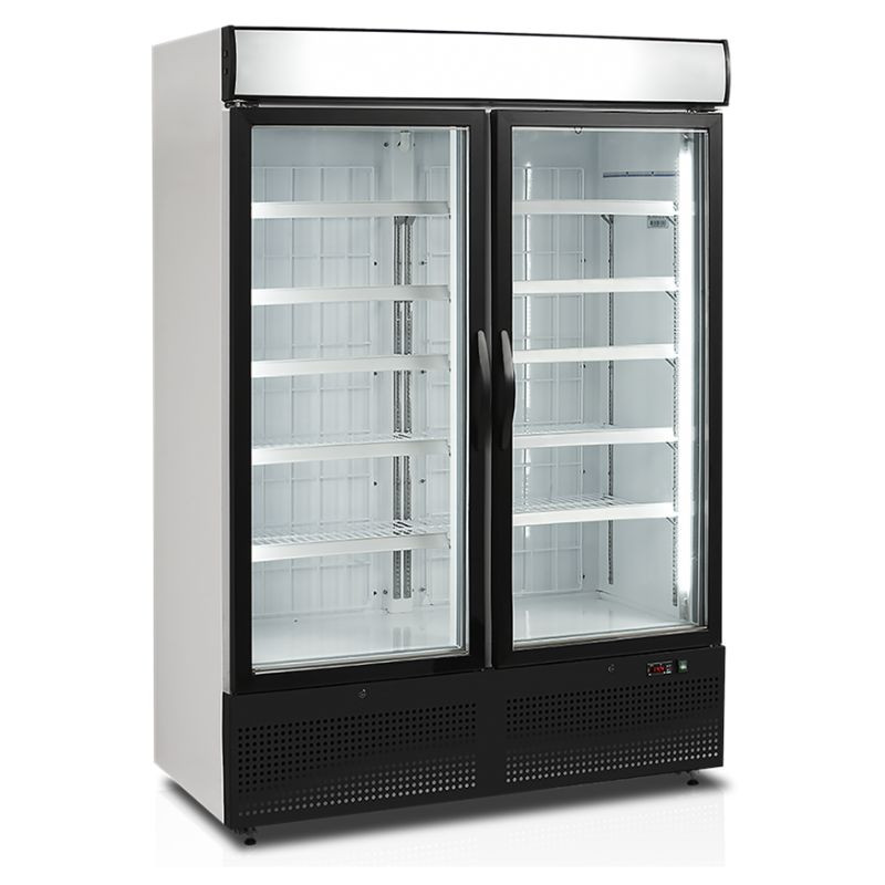 Valge vertikaalne sügavkülmik - 2 klaasust - 930 L TEFCOLD | Fourniresto Valge vertikaalne sügavkülmik - 2 klaasust - 930 L TEFCOLD | Fourniresto