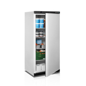 Valge positiivne külmkapp - 420L TEFCOLD: Toidu optimaalne säilitamine elegantses ruumis