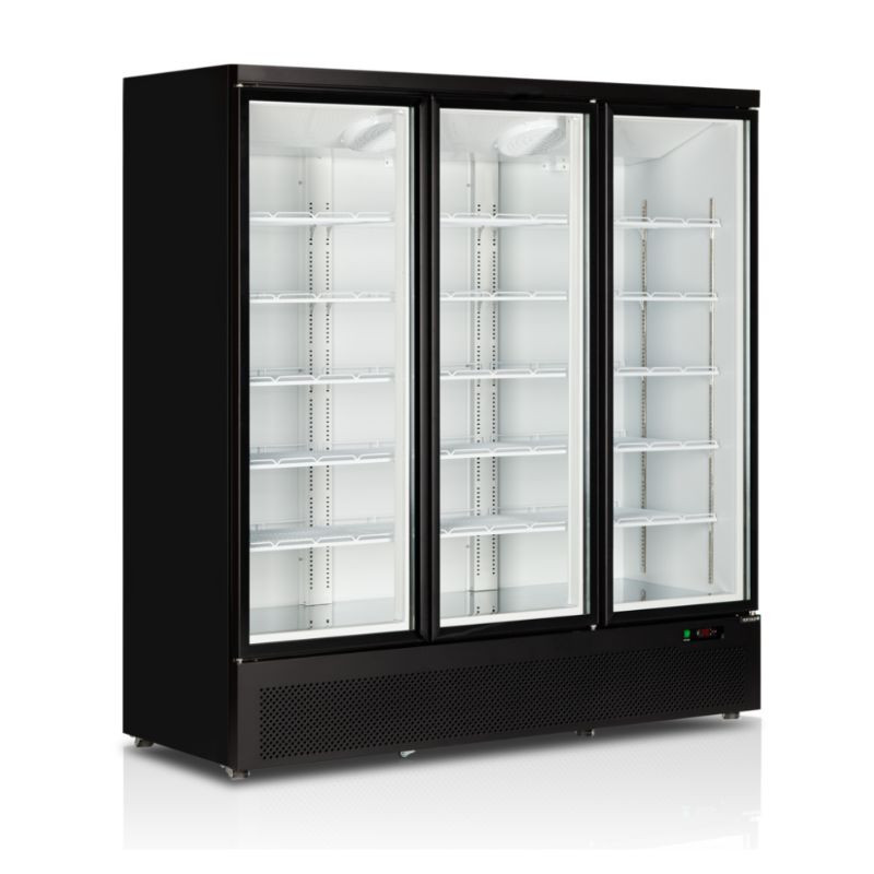 Must sügavkülmavitriin - 3 klaasust - 1090 L | TEFCOLD Atom Maxi Must sügavkülmavitriin - 3 klaasust - 1090 L | TEFCOLD Atom Maxi