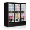 Must sügavkülmavitriin - 3 klaasust - 1090 L | TEFCOLD Atom Maxi