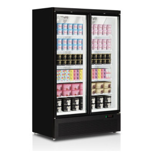 Must vertikaalne sügavkülmik - 702 L | TEFCOLD | Ideaalne professionaalseks toitlustamiseks | Energiasääst, klaasuksed