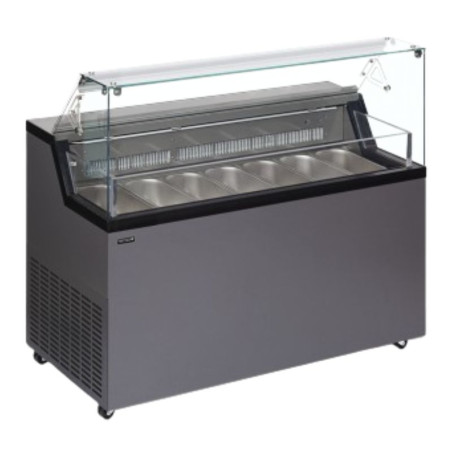 Klaasvitriin teeninduskaanega - TEFCOLD MIRABELLA 7 - 7x5L
