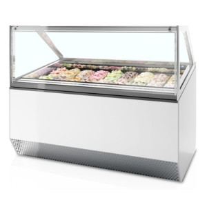 Ventileeritud klaasvitriin - Sirge esikülg - 18 x 5L - TEFCOLD Millennium ST18