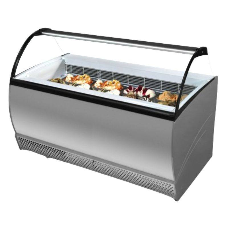 Vitrine Jäätisega koos Hingamiskaitsega Kumer Klaas - TEFCOLD ISABELLA 13LX