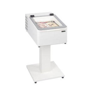 Vitrine Comptoir à Glace - 3 x 5 L de TEFCOLD : Optimaalne esitlemine ja lihtne ligipääsetavus Vitrine Comptoir à Glace - 3 x 5 
