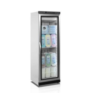 Ventileeritud klaasitud negatiivne külmkapp - Valge - 340 L | TEFCOLD