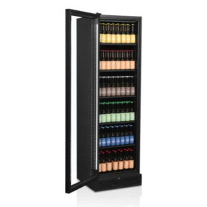 Must külmik - vasakpoolse hingedega klaasuks - 347L | TEFCOLD