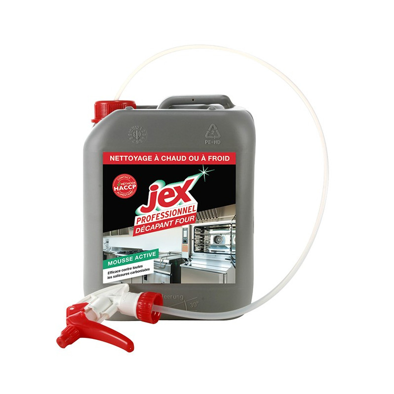 Oven Cleaner with Gun - Jex 5L: Powerful and effective against stubborn grease Oven Cleaner with Gun - Jex 5L: Powerful and effective against stubborn grease
