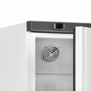 Klaasuksega külmkapp TEFCOLD - Valge - 350 L: Optimaalne ladustamine toiduainetele ja toodete nähtavus.