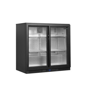 Tagumine Baar Jahutatud 2 Klaasist Lükandust - 188 L | TEFCOLD BA21S