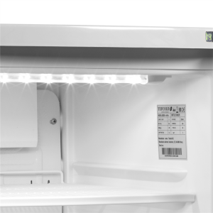 Klaasuksega joogijahuti ventilaatoriga - 85 L TEFCOLD: optimaalne säilitamine ja atraktiivne esitlus