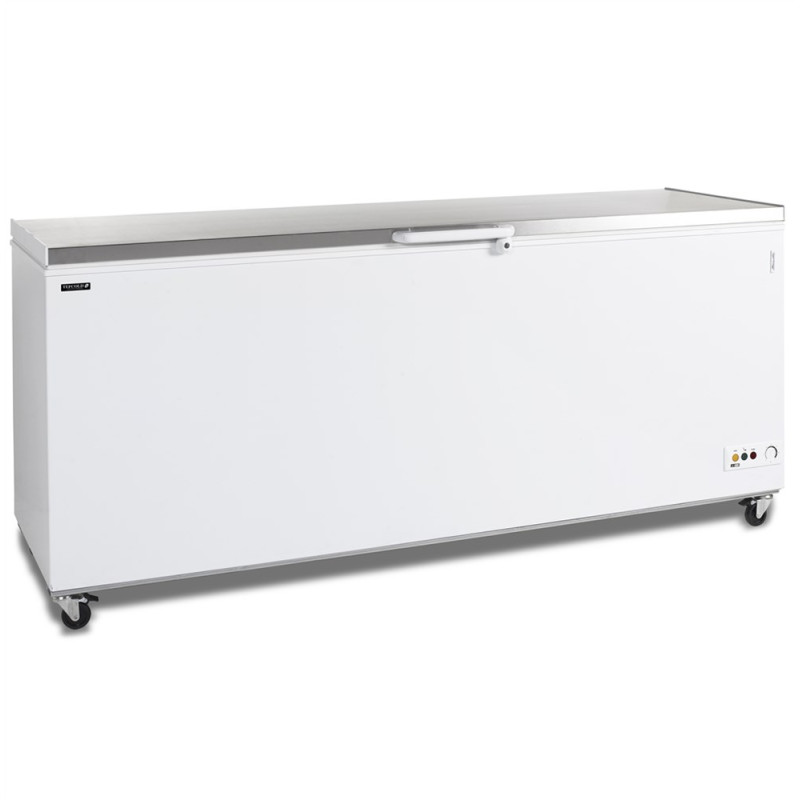 Congélateur Coffre à Glace Inox 600L - TEFCOLD CF700S SL Congélateur Coffre à Glace Inox 600L - TEFCOLD CF700S SL