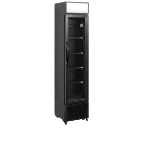 Must klaasustega joogijahuti 114 L TEFCOLD LED