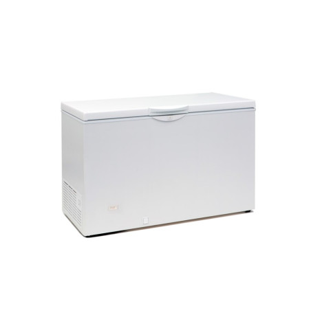 TEFCOLD White Chest Refrigerator - 349 L: Low consumption and sleek design. TEFCOLD White Chest Refrigerator - 349 L: Low consumption and sleek design.